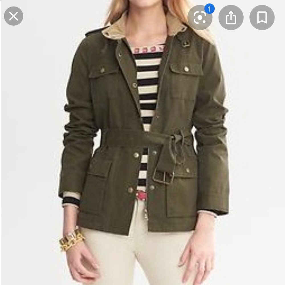 Banana Republic Olive Green Utility Jacket